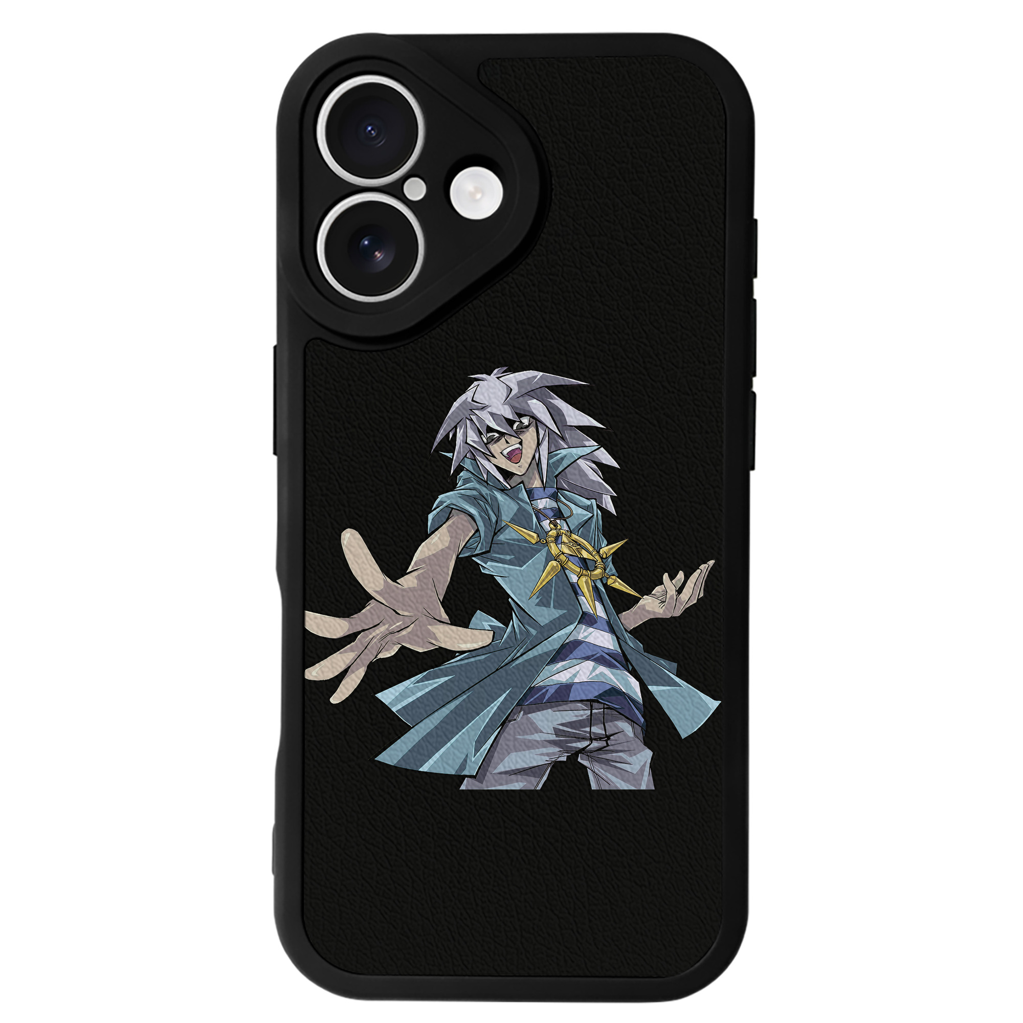 （画像用） 遊☆戯☆王 Yu-Gi-Oh! 【iPhone 16シリーズ対応】シリコンスマホケース（レザー調） 材質：シリコン